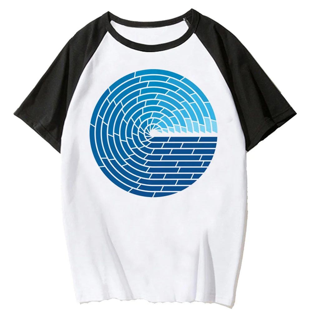 

Almighty Ocean Tee women Y2K graphic t shirt female anime clothes