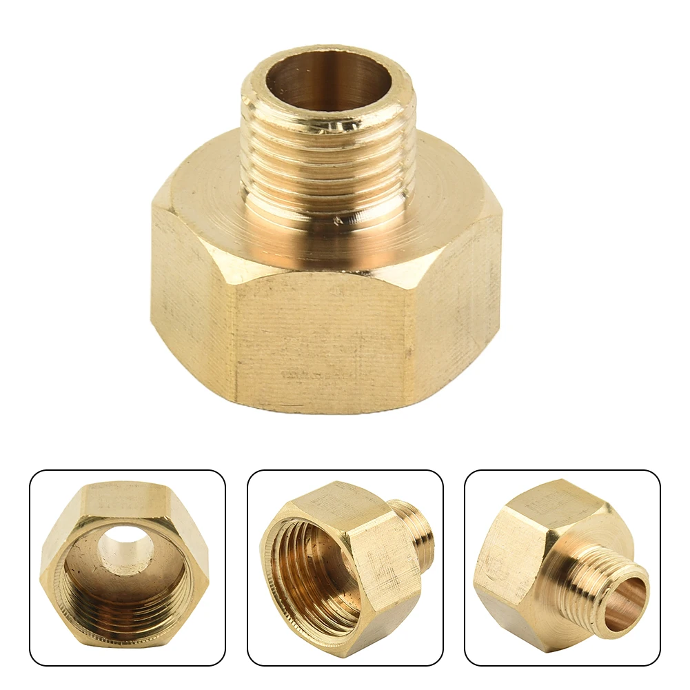 

Brass Gas Pipe Adapter 1/2 Inner Thread X 1/4 External Thread For Gas Stoves Water Fuel Copper Adapter