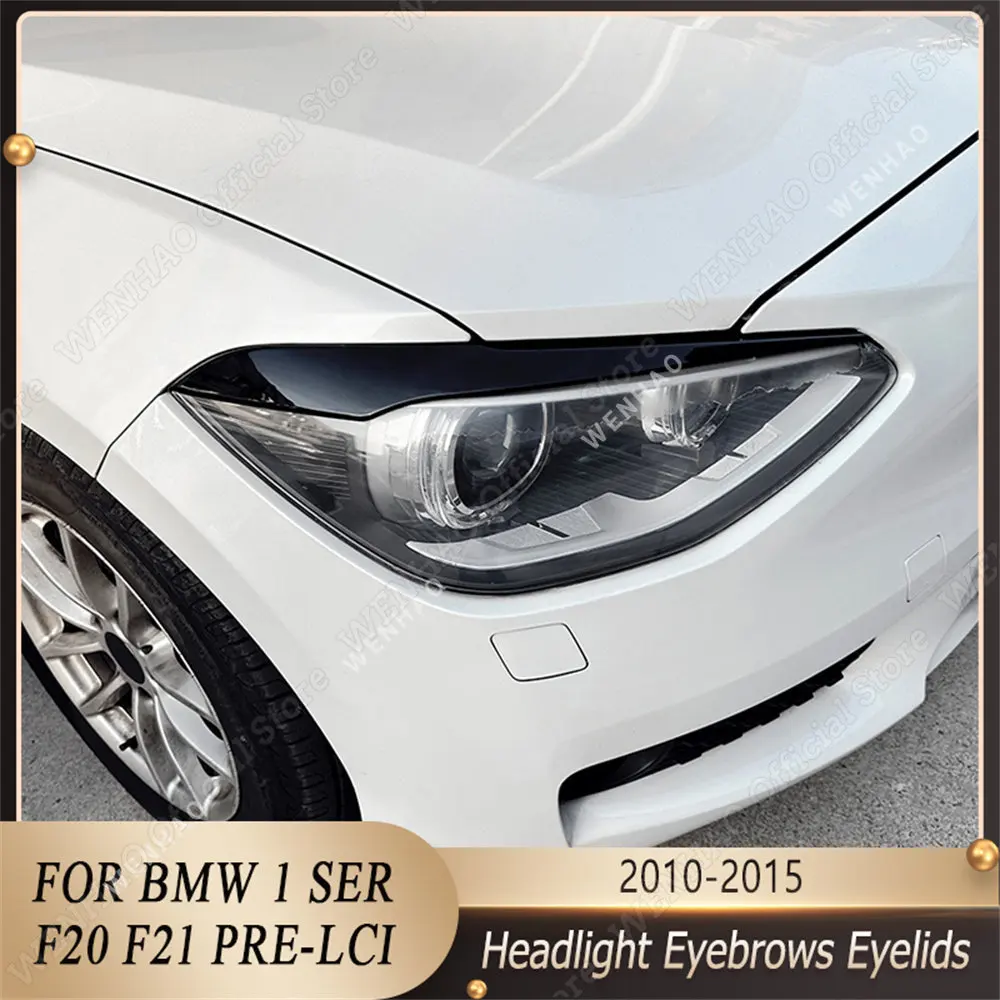 2 шт. ABS глянцевый злобный налобный фонарь для бровей для BMW F20 F21 1 серия 116i 118i 120d 120i 125i M135i 2011-2015 Предварительная настройка Lci