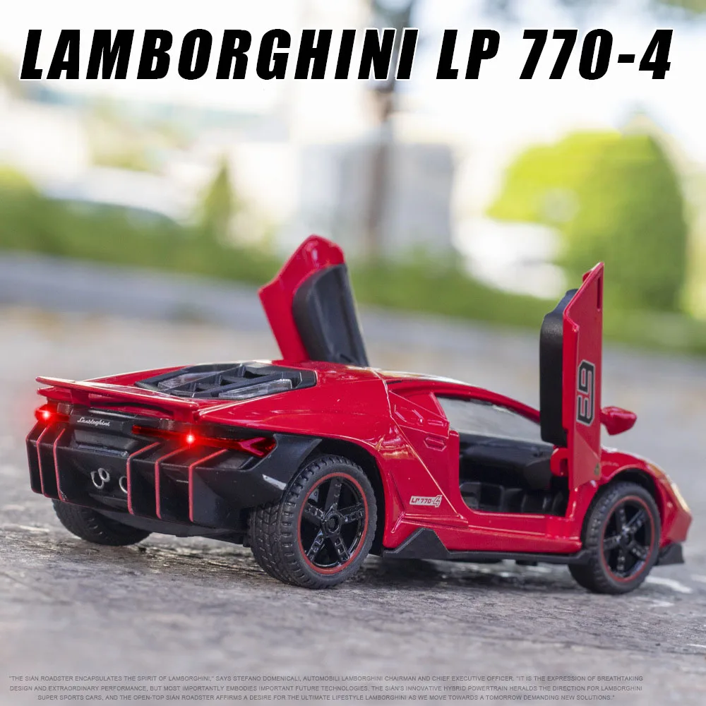 1:32 Lambor LP770-4 сплав модели спортивных автомобилей игрушки металлические литые