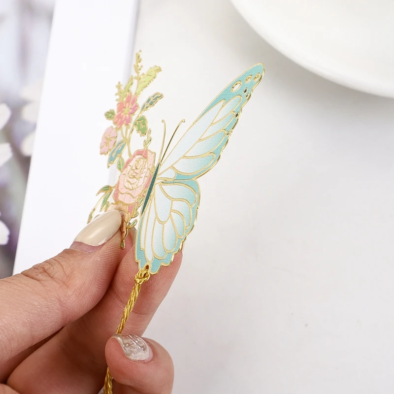 Элегантные Металлические Закладки-бабочки В Форме Цветов И Насекомых С