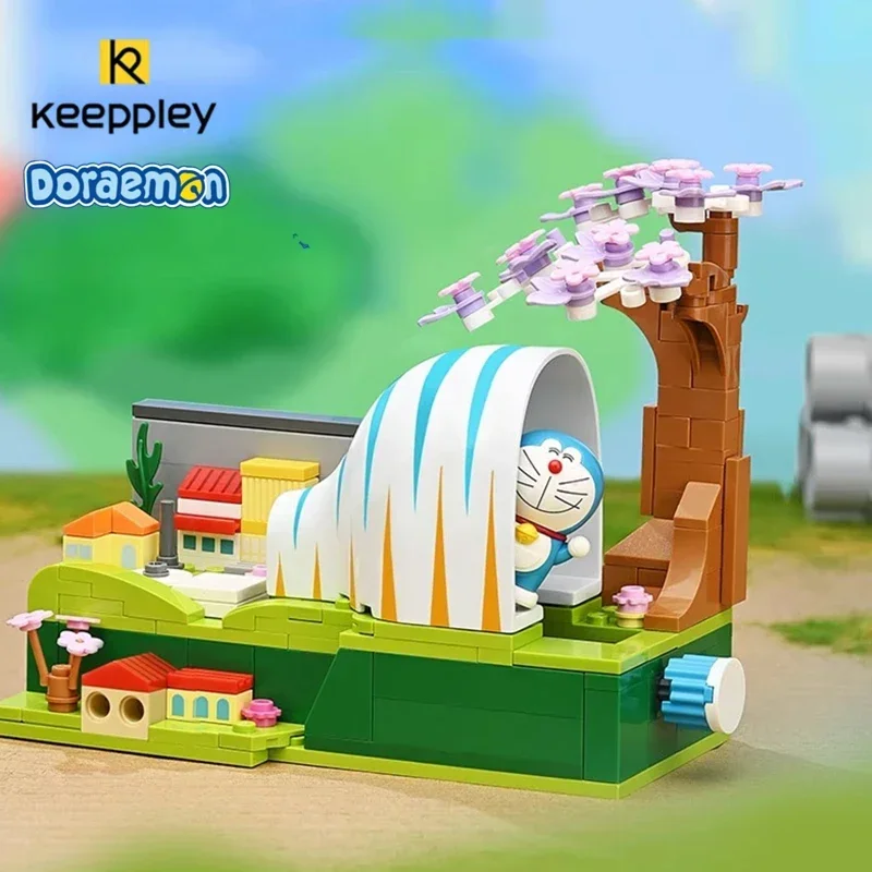 Оригинальные строительные блоки Keeppley Doraemon термоусадочная туннельная