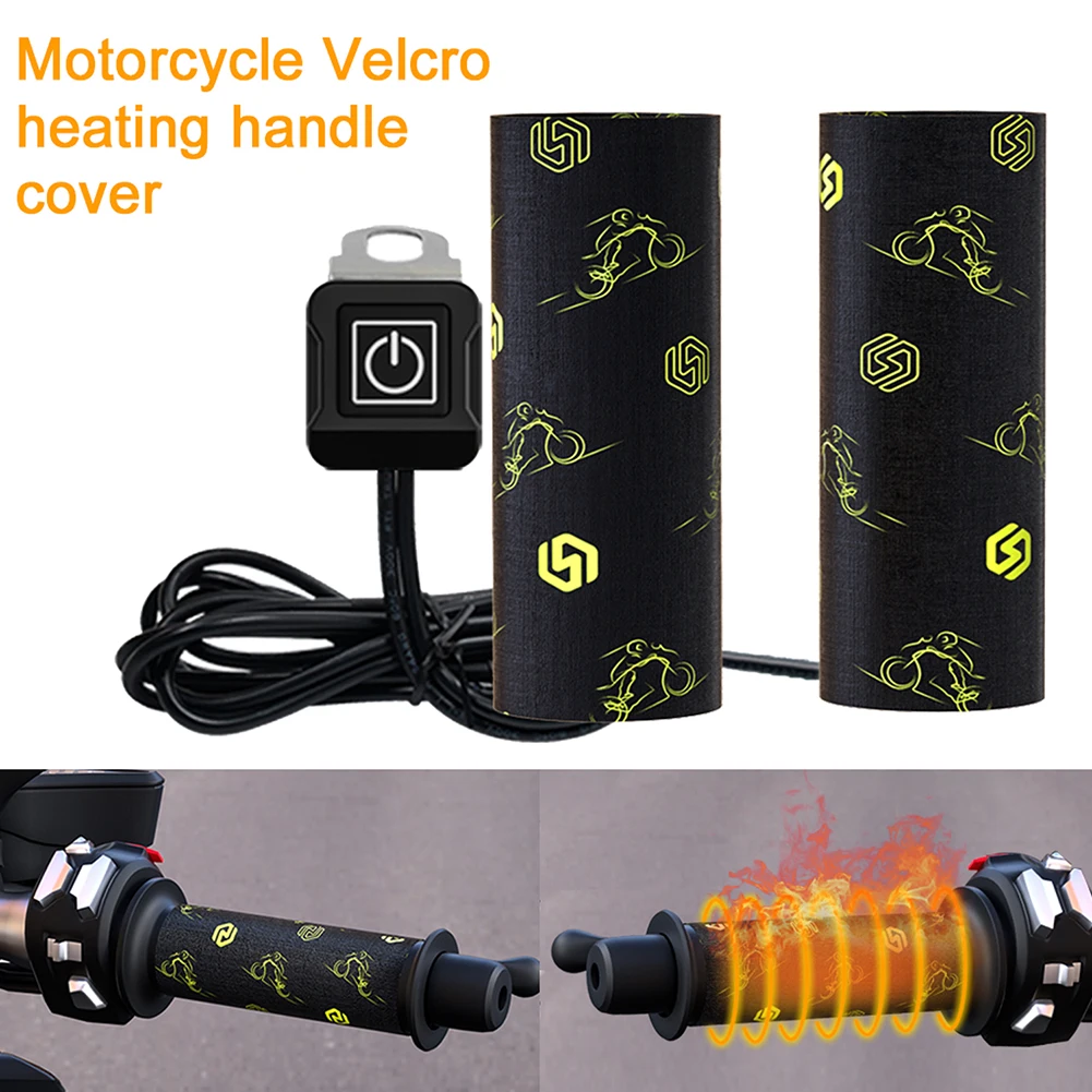 

2 Pcs 12V Heating Film Heated Grips Inserts Handlebar Hand Warmers Waterproof For Universal Grip ATV Motorcycle Accessories