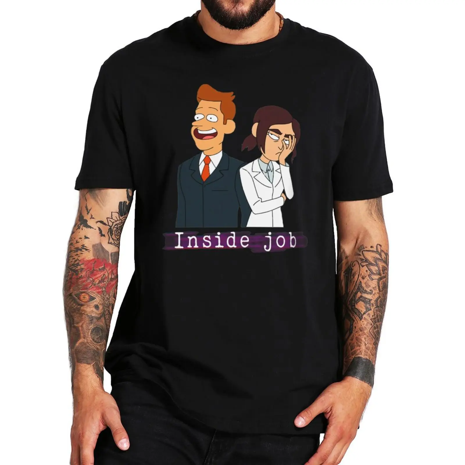 

Inside Job Brett And Reagan T Shirt Anime Science Fiction Comedy TV Series Classic T-Shirt 100% Cotton EU Size Animated Tshirts