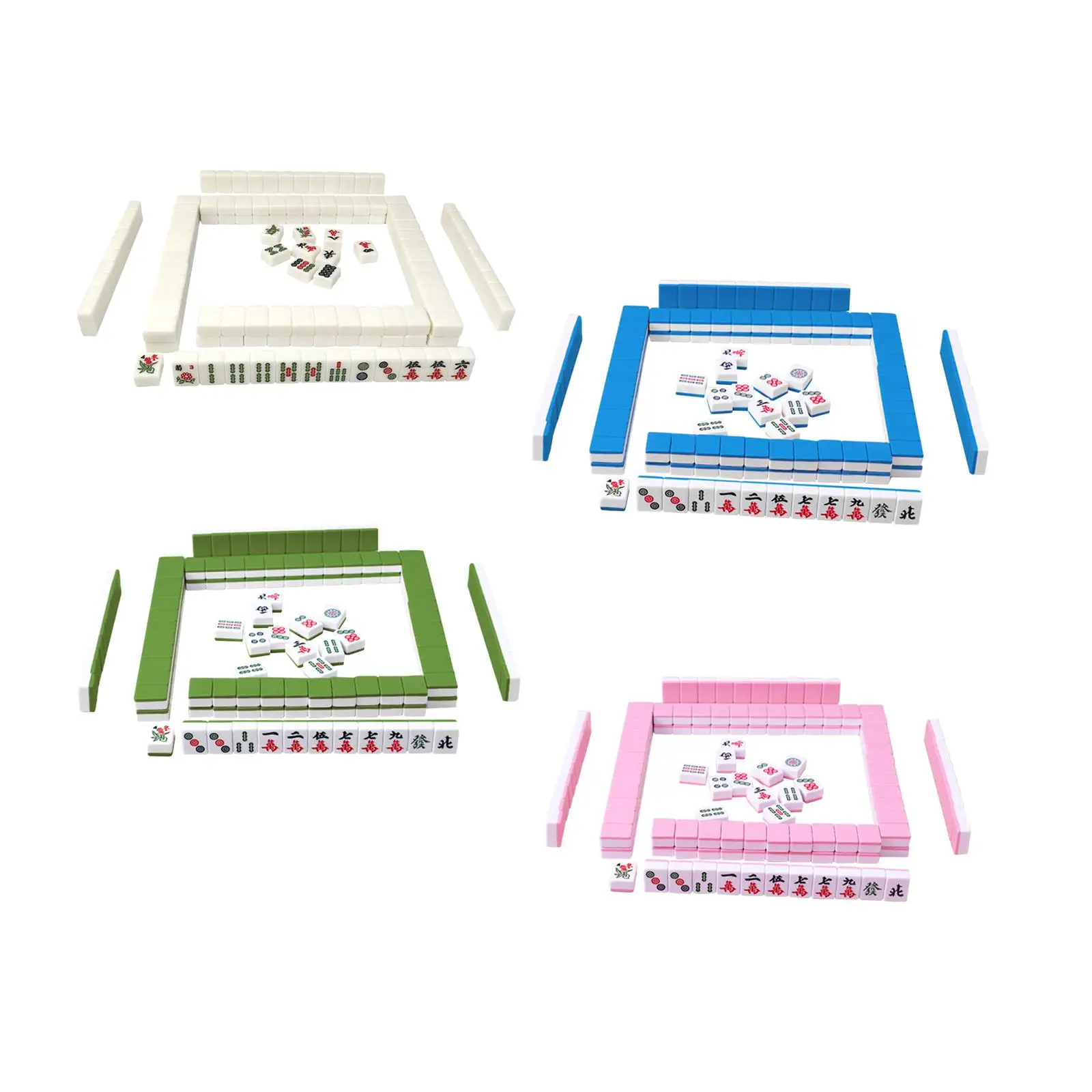 144 Плитка Мини-набор Маджонга Китайская Версия Портативная Игра Для Путешествий