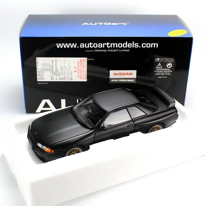 Модель автомобиля Autoart 1:18 Nissan Gtr R32 Skyline V-Spec II Коллекционная модель в оригинальной