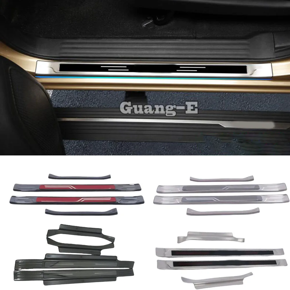 

For Nissan Terra 2018 2019 2020 2021 2022 Car Body Stainless Steel Stick Frame Door Cover Plate Outside Threshold Pedal 4pcs