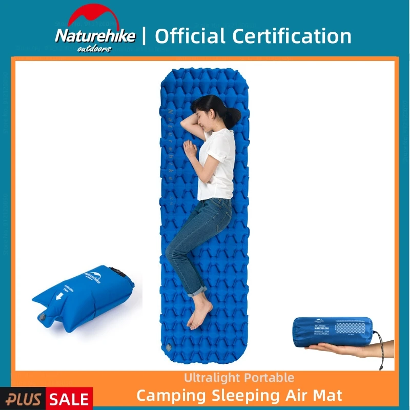 

Naturehike Camping Inflatable Mattress Portable Ultralight Air Cushion Nylon TPU Waterproof Outdoor Camp Tent Air Sleeping Pad