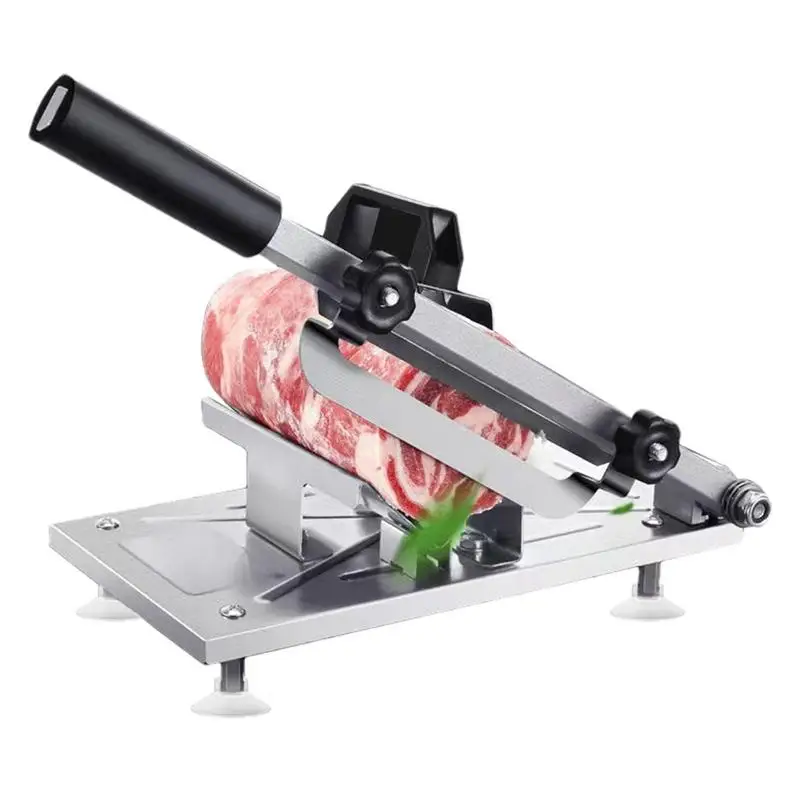 

Ручная ломтерезка для мяса, металлическая ручная машина для нарезки свиных рулонов, регулируемые ручные инструменты для нарезки с эргономи...