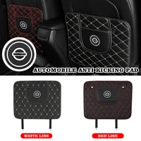 leather car seat anti kick mat seat back cover protector for nissan new qashqai murano x trail x trail teana accessories