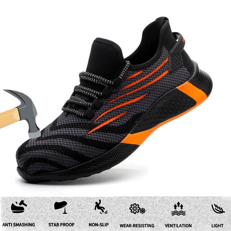 

Safety Shoes For Men Anti-smashing Steel Safety Work Shoes Men Security Boots Stab proof work shoes
