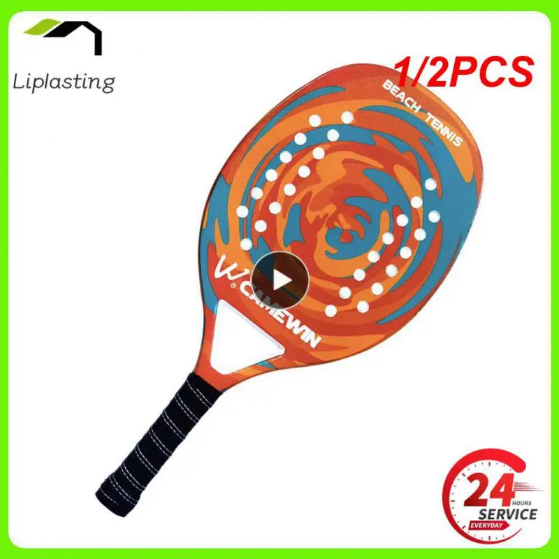 

1/2PCS Camewin Adult Professional Full Carbon Beach Tennis Racket 4 IN 1 Soft EVA Face Raqueta With Bag Unisex Equipment Padel