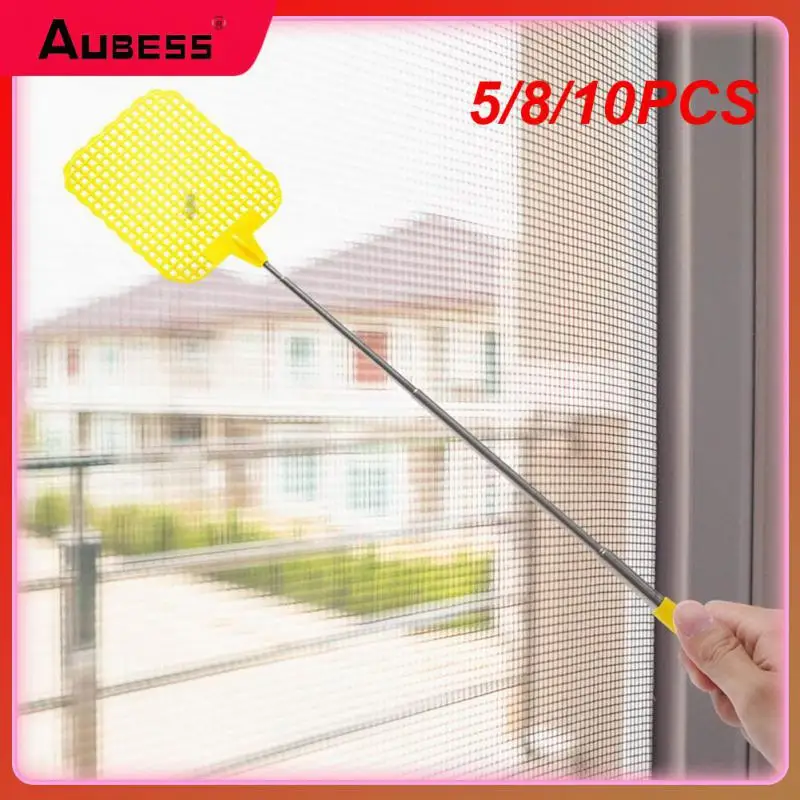 5/8/10PCS Creative Adjustable Fly Swatters Telescopic Flapper Insect Killer Home Long Handle Flyswatter New Wholesale Extendable