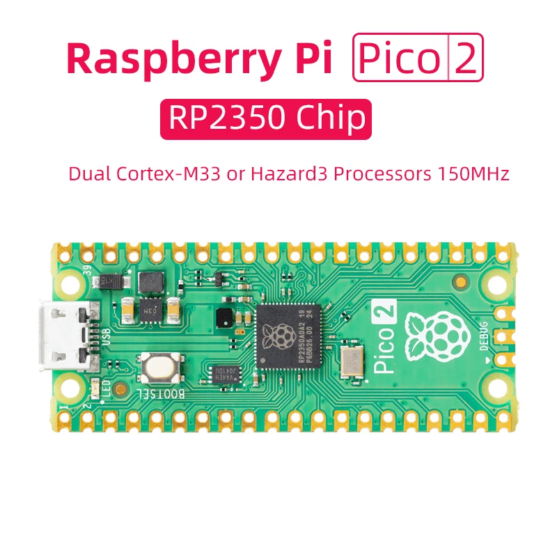 Оригинальный Raspberry Pi Pico 2 RP2350 плата микроконтроллера двойная рукоятка строка 3 150
