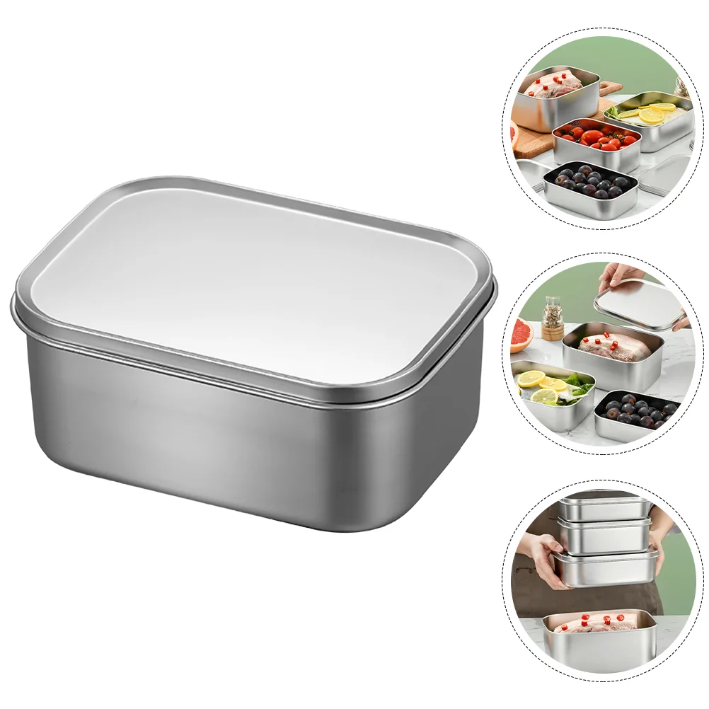 

Box Containers Containersteel Stainless Bento Lunch Camping Outdoor Travelsandwich Picnic Freezer Refrigerator Carrier Go Cake