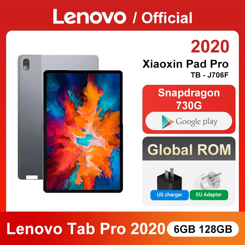 Lenovo Tab P11 Pro или Xiaoxin Pad 11 5 Snapdragon Octa Core 6 ГБ 128 5-дюймовый OLED-экран 2 5K Android Аккумулятор