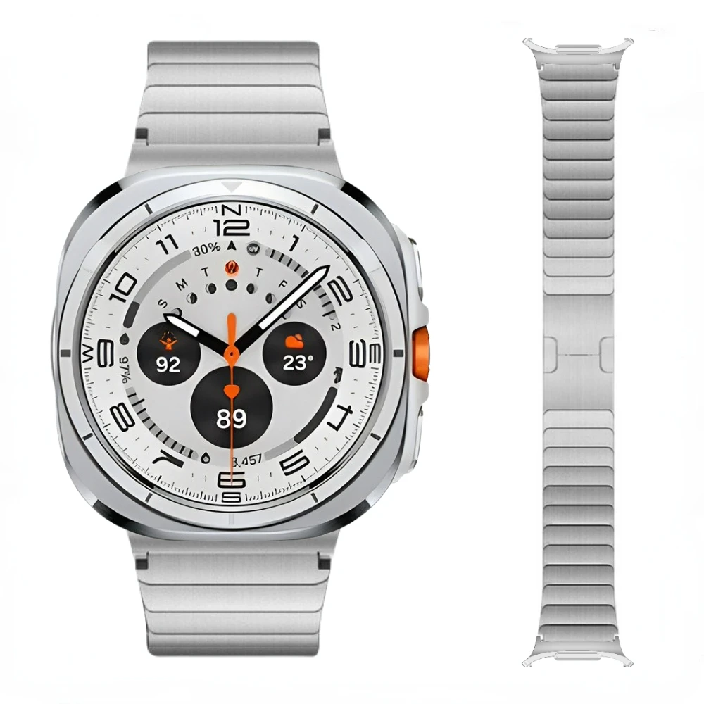 Ремешок из нержавеющей стали для Samsung Galaxy Watch Ultra 47 мм официальный оригинальный