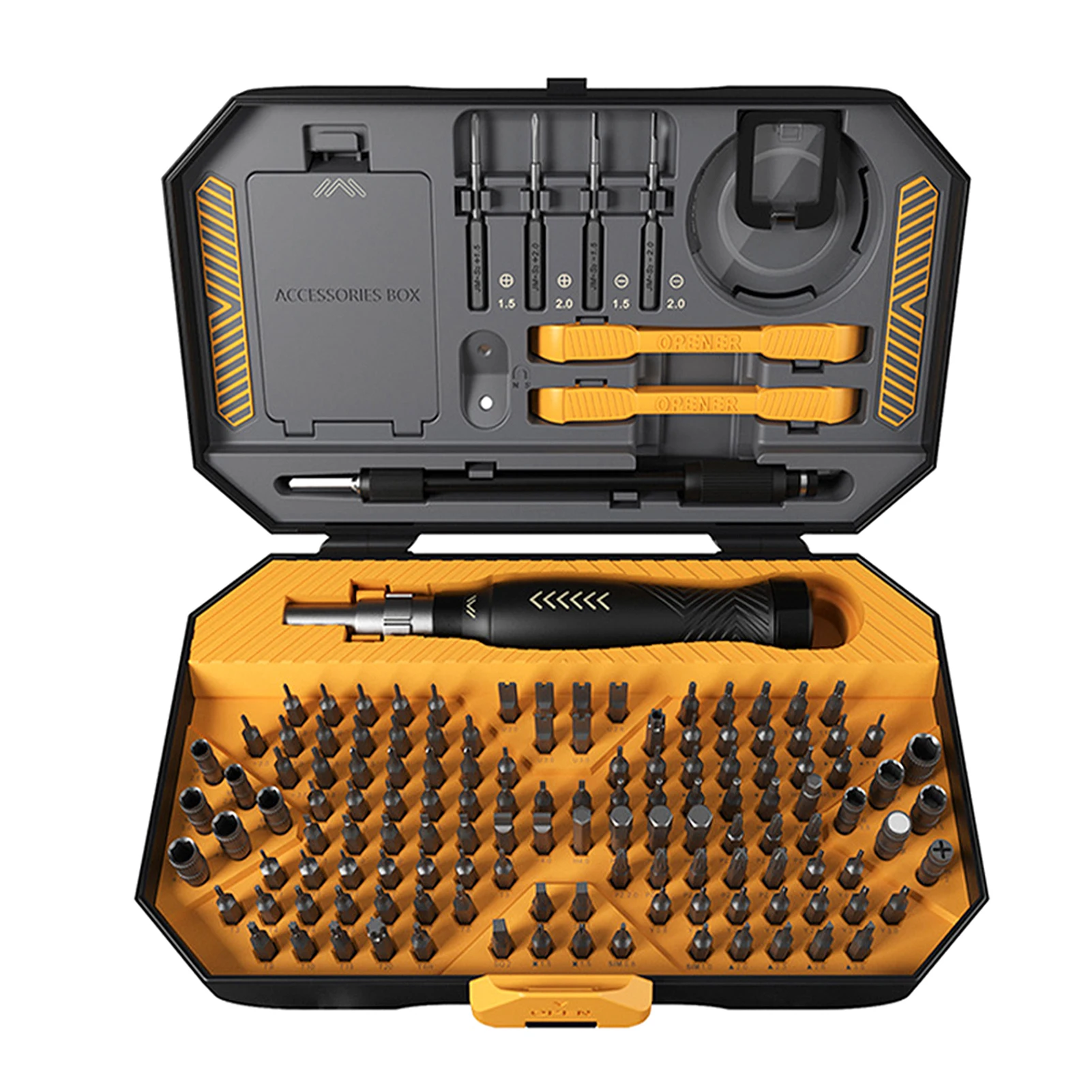 

JAKEMY 145pcs High Precision Magnetic Screwdriver Bits Phillips Slotted Torx CR-V Bits Screw Driver Premium CR-V Alloy