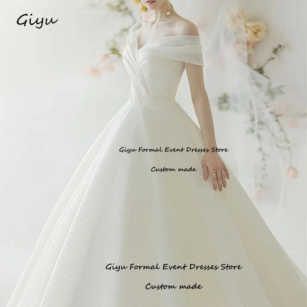 Простое ТРАПЕЦИЕВИДНОЕ корейское свадебное платье Giyu для фотосессии с милым