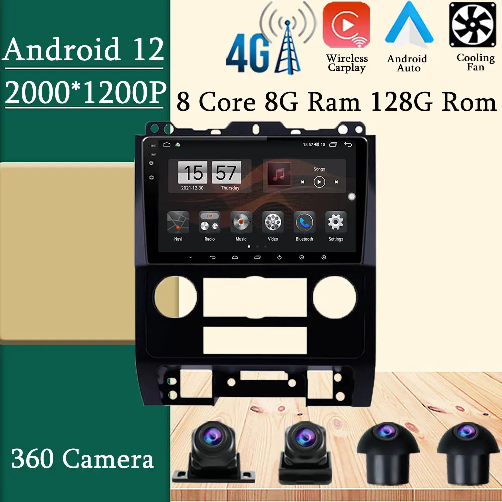 

Android 12 For Ford Escape 2007-2012 Touch Screen Auto Car Radio Multimedia Video Player Navigation GPS Carplay WIFI