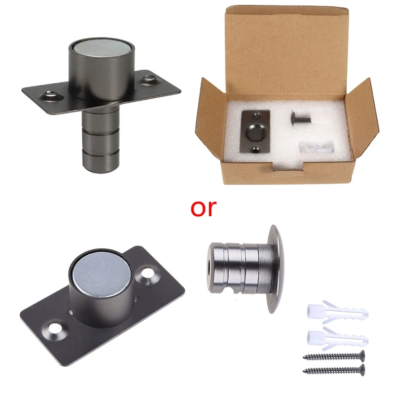 

Invisible Stainless Steel Door Stop Magnetic Floor Mount Hidden Door Stopper Drop Shipping