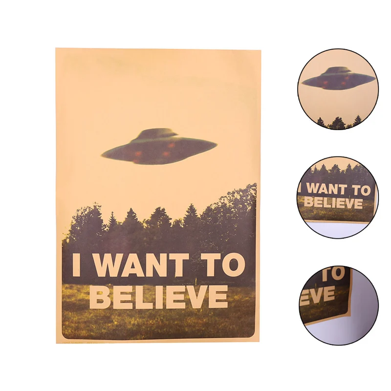 Наклейка на стену Я хочу верить |