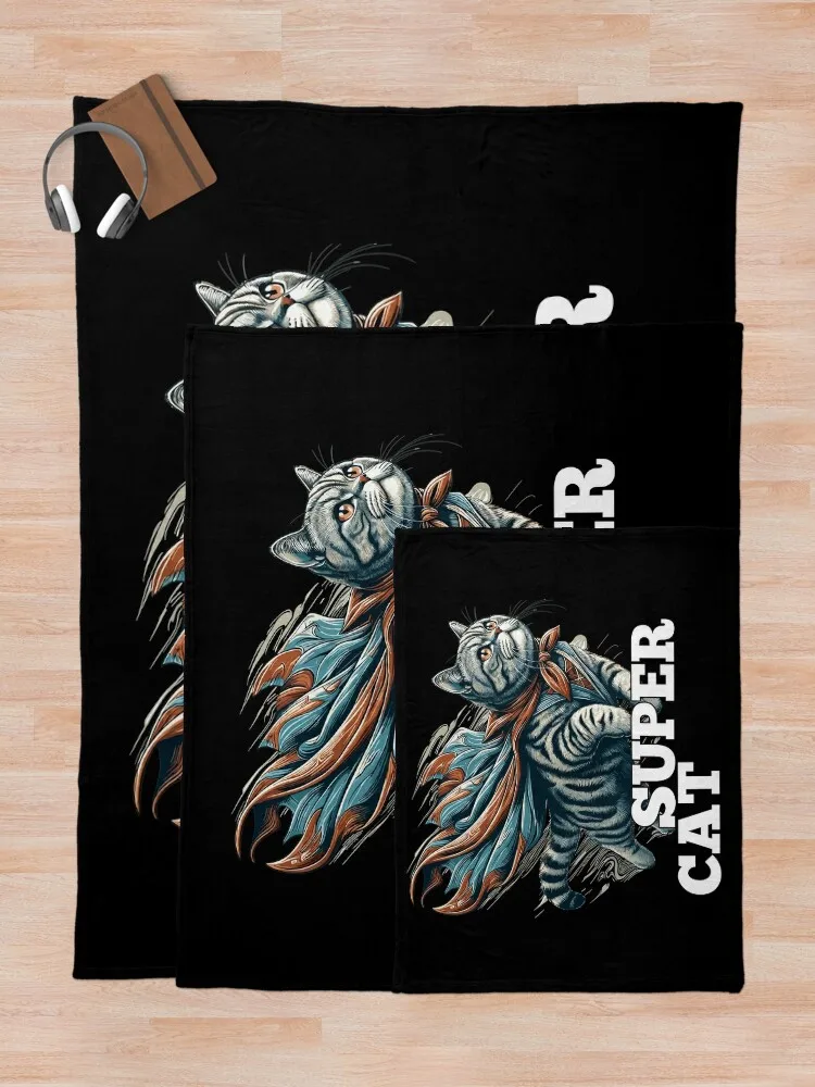 Супер кот Британский короткошерстный подарок BKH Tabby Плед Пляжное теплое зимнее