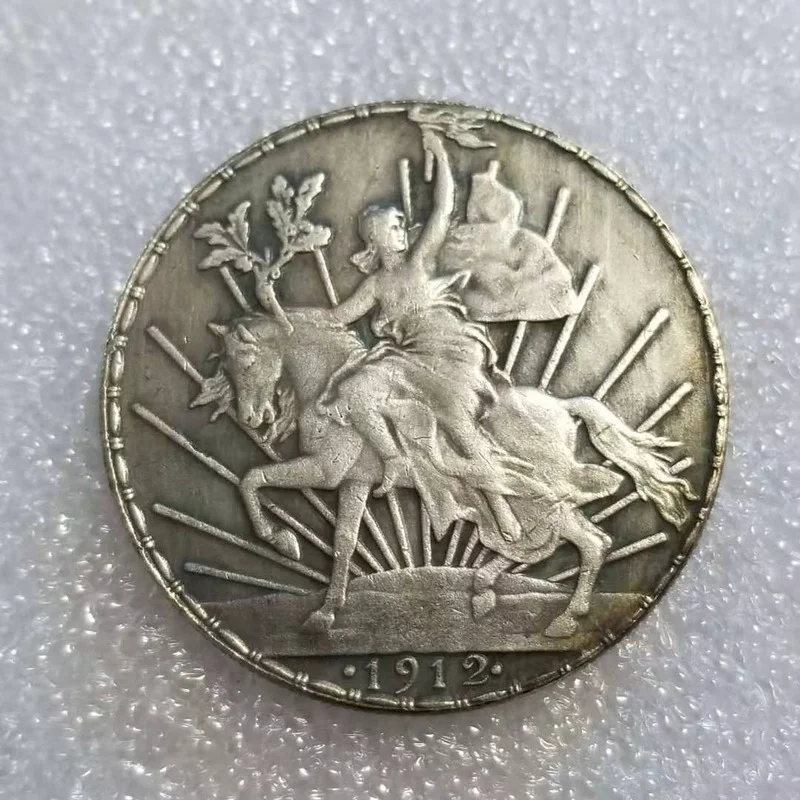 

Mexico 1912 Silver Plated Commemorative Collector Coin Gift Lucky Challenge Coin