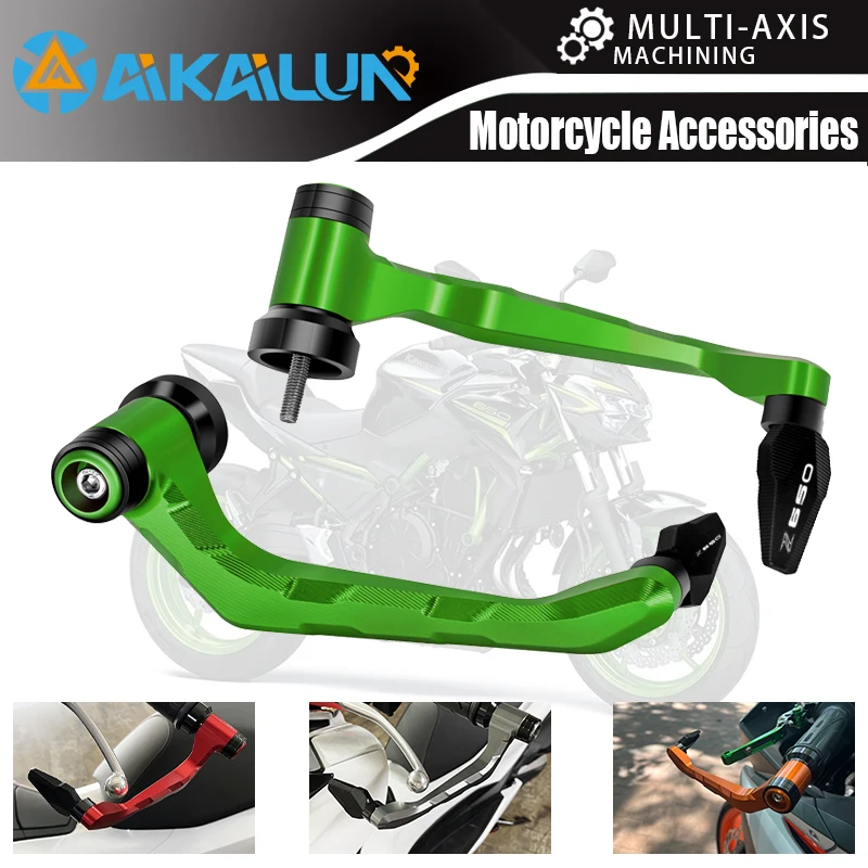 

For Kawasaki Z650 NINJA650 2017-2021 2022 Motorcycle Accessories Handlebar Grips Guard Brake Clutch Levers Guard Protector