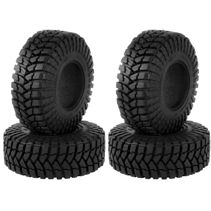 

4PCS 110Mm 1.9 Rubber Tire Wheel Tyre for 1/10 RC Crawler Car Traxxas TRX4 RC4WD D90 Axial SCX10 II III Redcat MST A