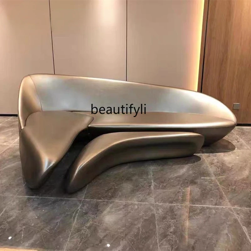 

yj Moon Sofa Simple Style Arc Corner FRP Casual Seat