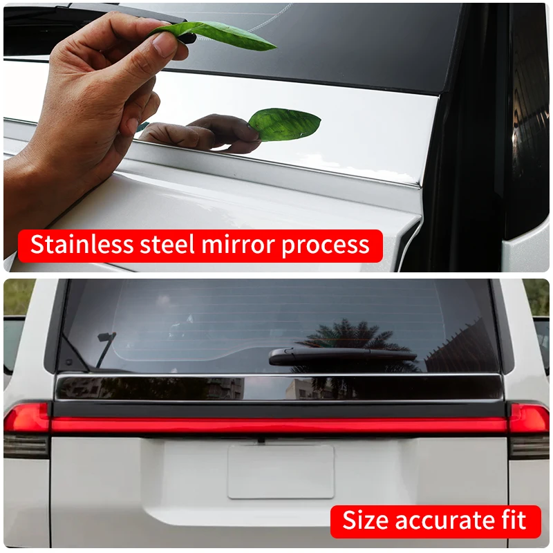 Для Лексус GX550 GX550h 2024 2025 Задняя дверь Украшение Яркая полоска For Lexus Экстерьер