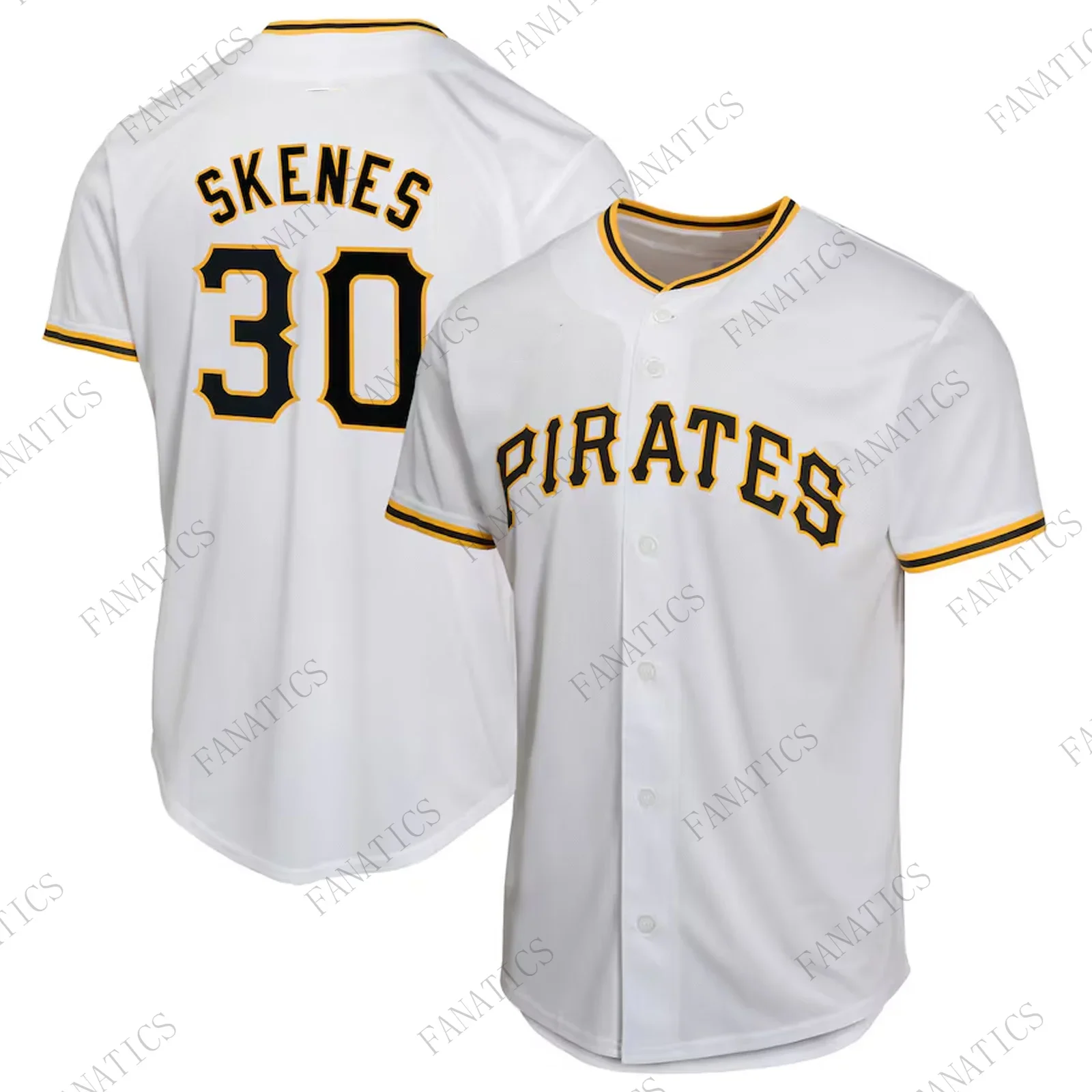 Новое поступление 2024 летние Paul Skenes Pirates Elite # 30-й игровой бейсбольный трикотаж