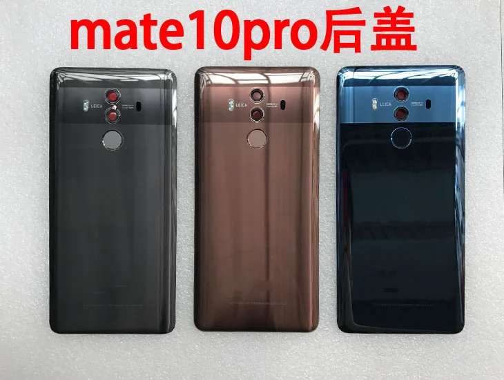 

1pcs For Huawei Mate 10 Pro BLA-L09 BLA-L29 Back Housing Cover with Camera Glass Lens Cover with Fingerprint key