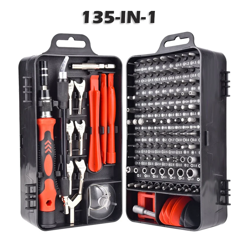 

135 in 1 Screwdriver Set of Screw Driver Bit Set Multi-function Precision Mobile Phone Repair Device Hand Tools 112 115 in 1