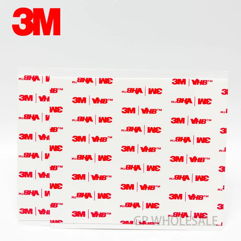 50 sheets /lot 3M VHB 4920 Double Sided Adhesive Acrylic Foam Tape Mounting Tape White Sticker 100mmx100mmx0.4mm