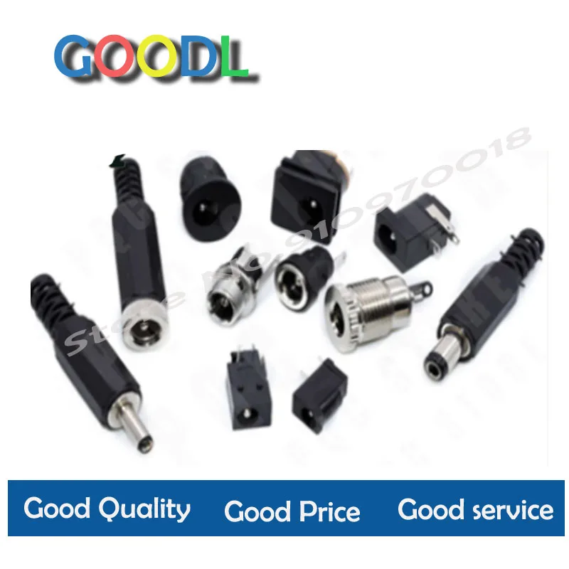 2 шт./Лот, DC tomada de Energy DC plugue 005/022, разъем macho e праздник mea 5,5-2,1/2,5/1,1 мм