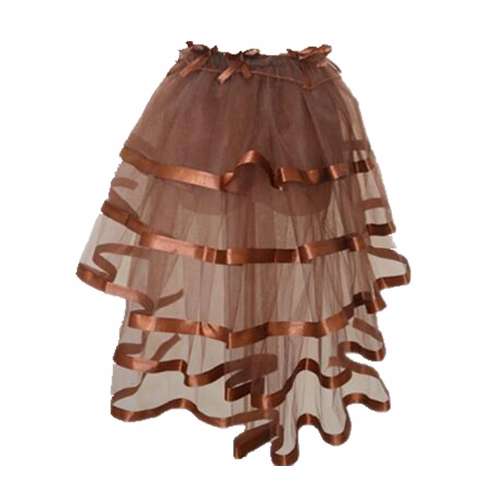 Викторианская юбка в стиле стимпанк с завязкой волшебный пышный костюм-пачка на