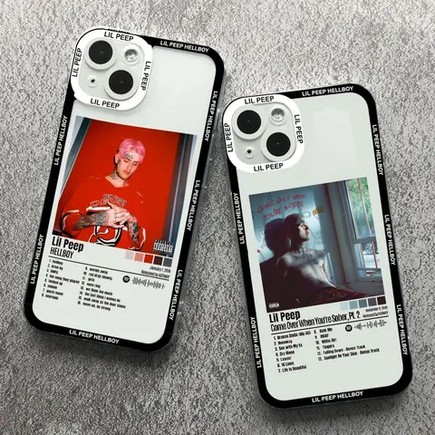 Чехол для телефона Lil Peep Hellboy Love для iPhone 11 12 13 14 15 Pro Max Mini 7 8 Plus XS XR SE2 X Shell Transparent Sotf Cover Fundas