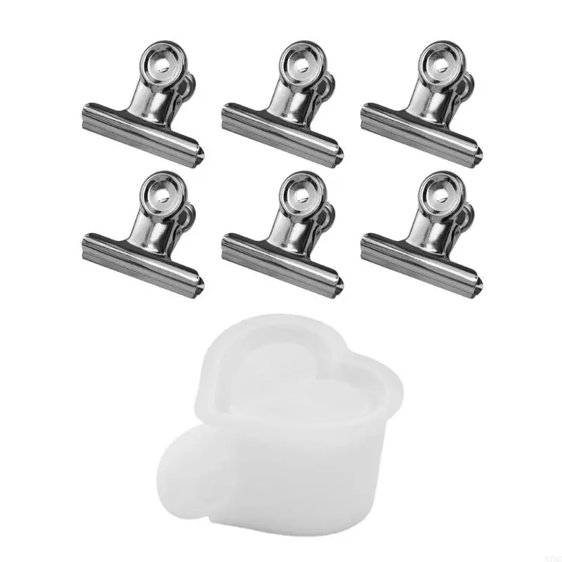 G7NC MulteBuntional Craft Silicone Plomt Сердечная чашка для хранения формы изготовления смолы или