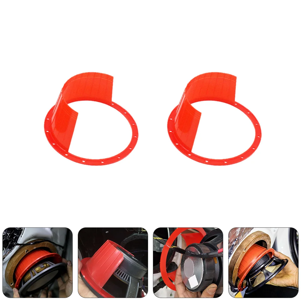 

2 Pcs Washer Speaker Waterproof Cover Horn Speakers Abs Car Protection Pad