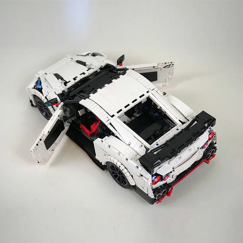 

MOC спортивный автомобиль GT-R GT3 родстер-с комплектом строительных блоков PF гоночный автомобиль игрушки для детей подарок на день рождения