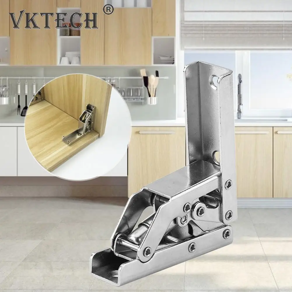 90 Degree Iron Folding Hinge Table Leg Brackets Foldable for Chair Extension Tables Self Locking Fold Feet Hinges |