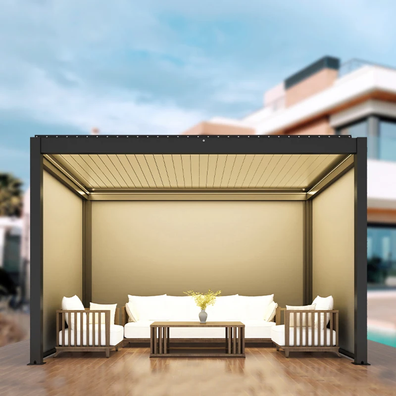 

Aluminum Bioclimatic Pergola Outdoor Shutter Pergola Aluminum