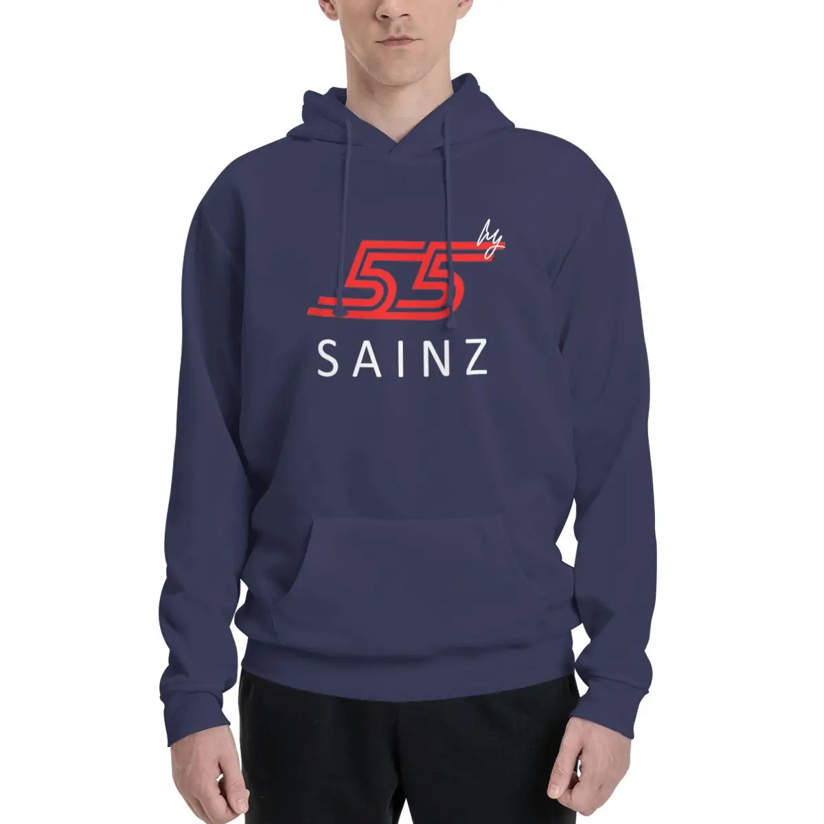 Carlos Sainz Jr F1 Signature Graphic - Dark Hoodies Men Women Pullover Sweatshirts Hip Hop Long Sleeve Streetwear Autumn Winter