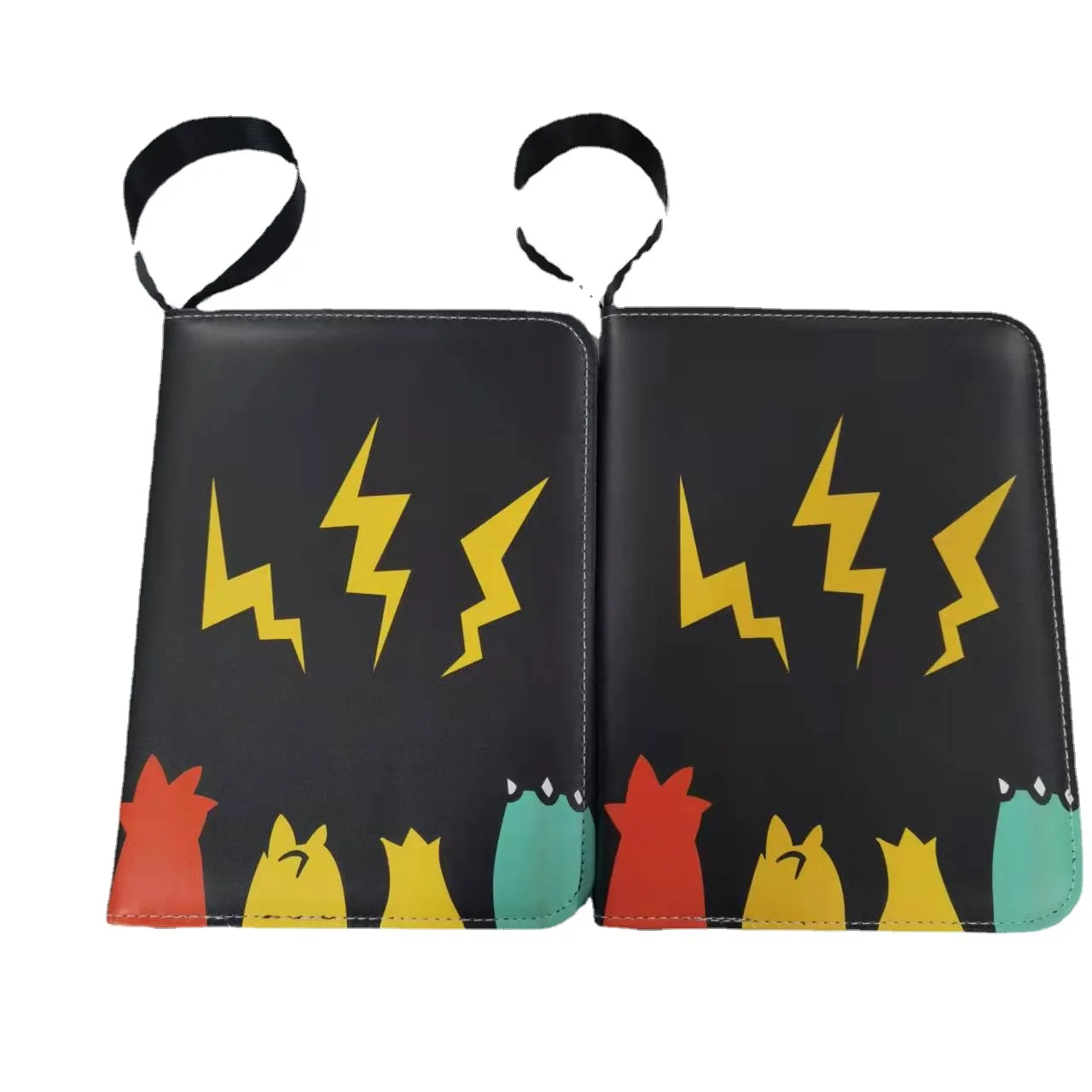 

Pokemon series card Pikachu storage PU leather waterproof zipper large capacity children's birthday gift game