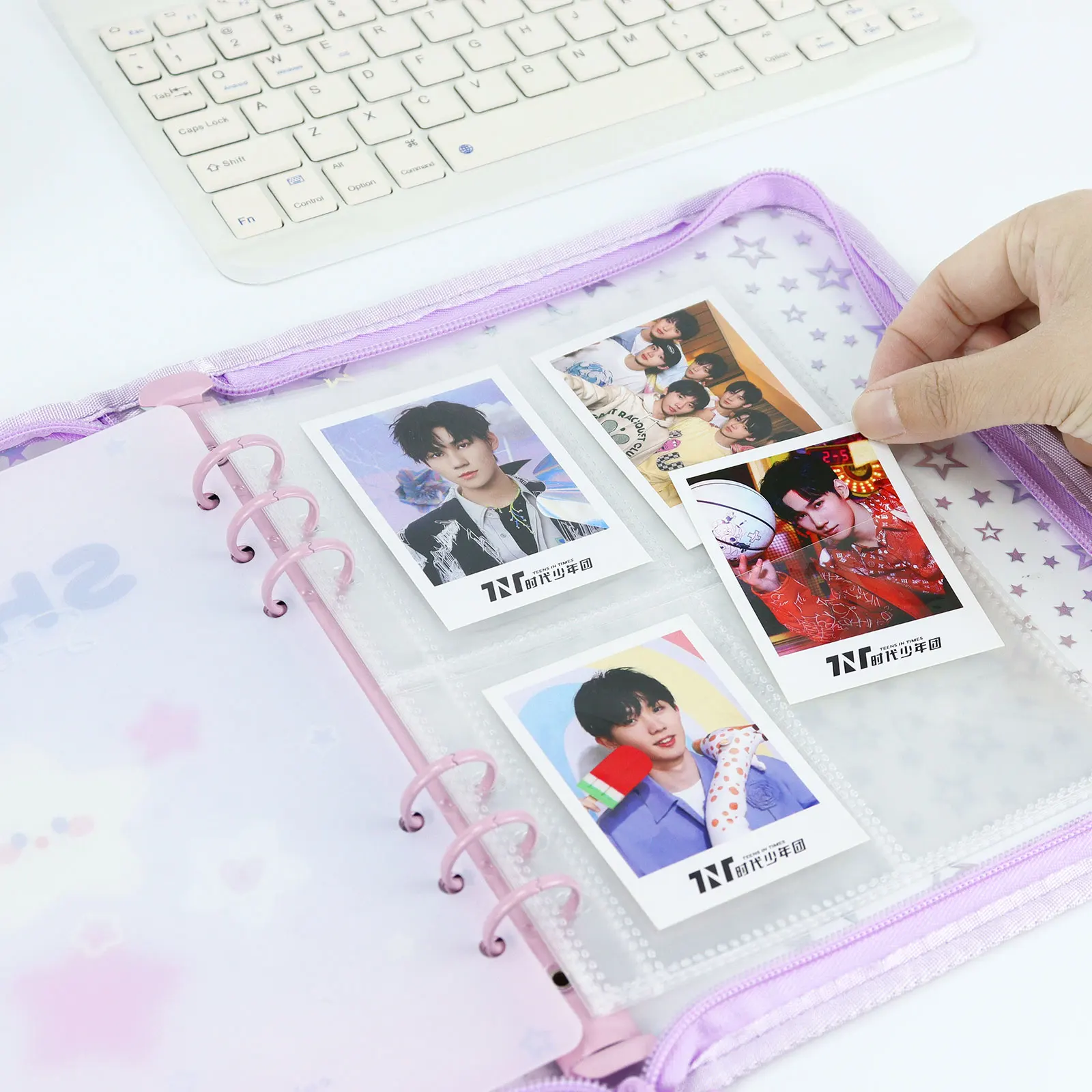 A5 симпатичный кожаный чехол с рисунком звезды для ноутбука отделения монет и