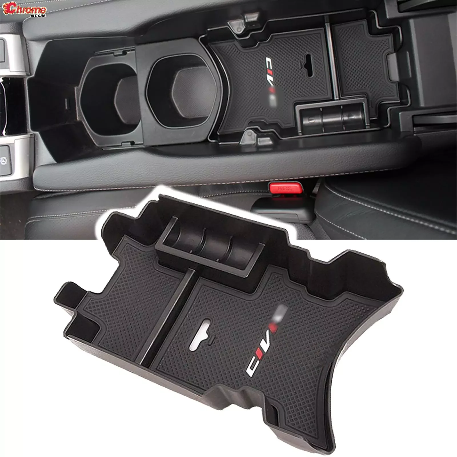 

NEW2023 For Honda Civic 10th Gen Type R Armrest Box Storage Stowing Tidying Pallet FC1 FC2 Car Styling 2016 2017 2018 2019 2020