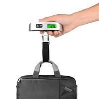 50kg electronic luggage hanging suitcase travel weighs baggage bag weight balance tool portable scale digital lcd display