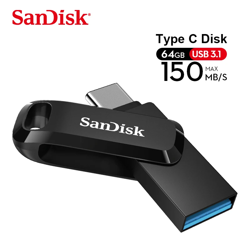 

SanDisk Ultra 128G Dual Drive Type-C for Smartphone Tablet Computer SDDDC3 64G G46 2-in-1 32G USB Flash Drive Type-A Pen Drive
